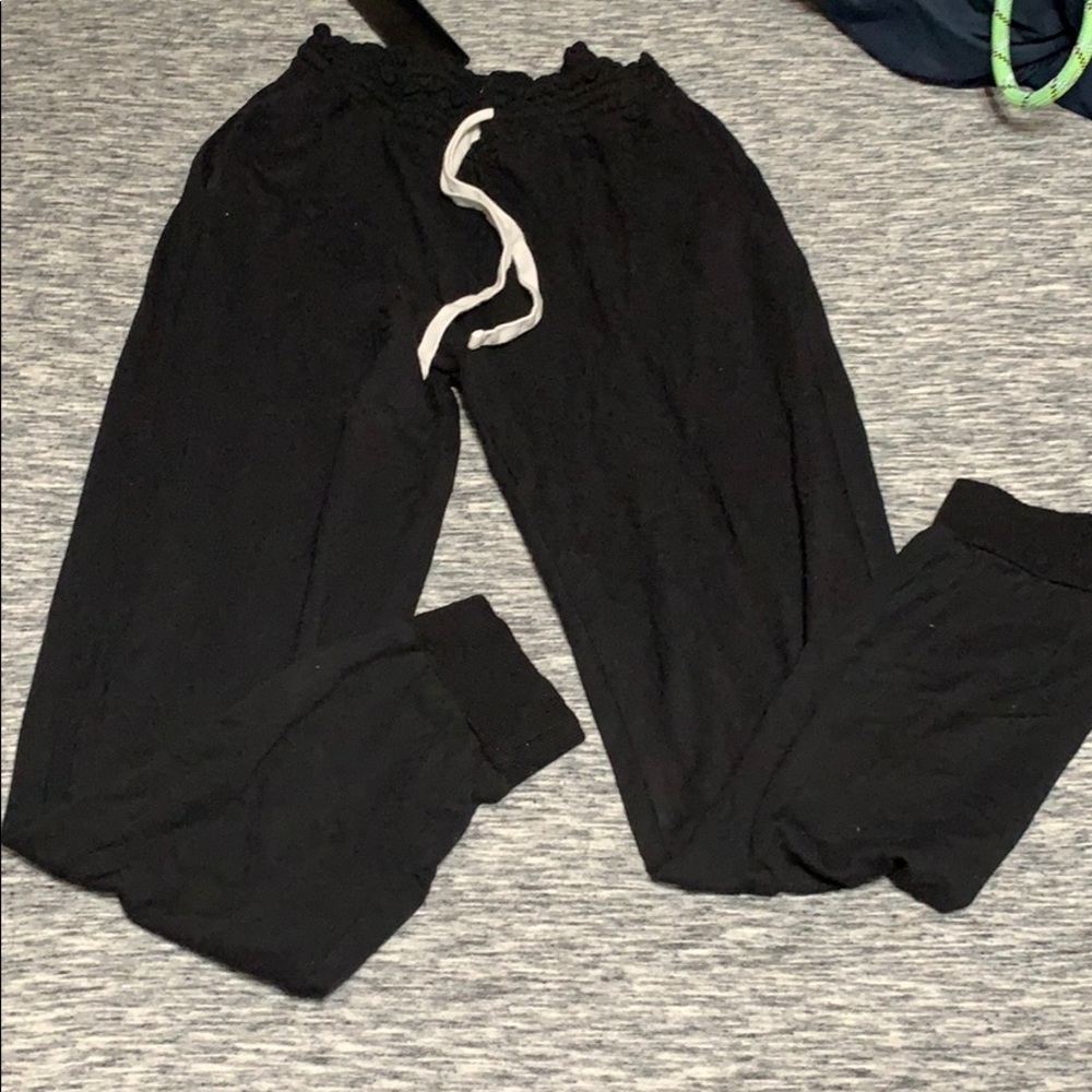 black joggers